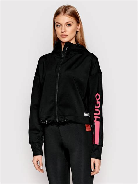 Women COAT | HUGO DANIKLA - Zip-up sweatshirt - black - OG38586 HUGO black HU721G06K-Q11 0 en-GB