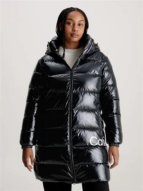 Women COAT | Calvin Klein Jeans HIGH SHINE PUFFER - Winter jacket - gray/dark grey - DW44080 Calvin Klein Jeans gray C1821U037-C11 0 en-GB