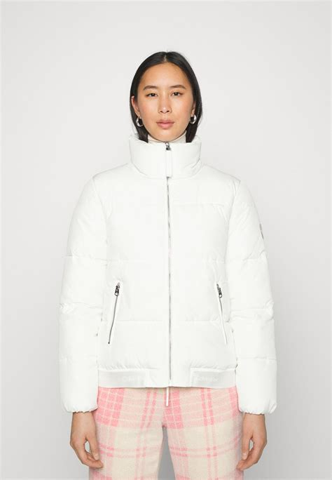 Women COAT | Calvin Klein RECYCLED LOFTY JACKET - Winter jacket - ecru/off-white - PJ49622 Calvin Klein ecru 6CA21U038-A11 0 en-GB