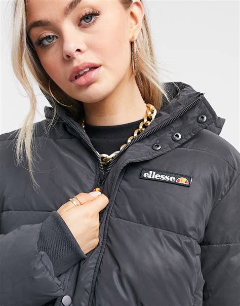 Women COAT | Ellesse CROPPED PUFFER JACKET - Winter jacket - silver/silver-coloured - WM77795 Ellesse silver EL941F01I-D11 0 en-GB