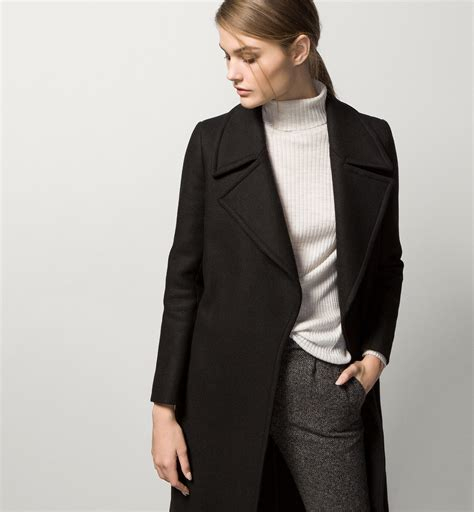 Women COAT | Massimo Dutti Winter jacket - black/dark grey - RB99281 Massimo Dutti black M3I21G0DN-C11 0 en-GB