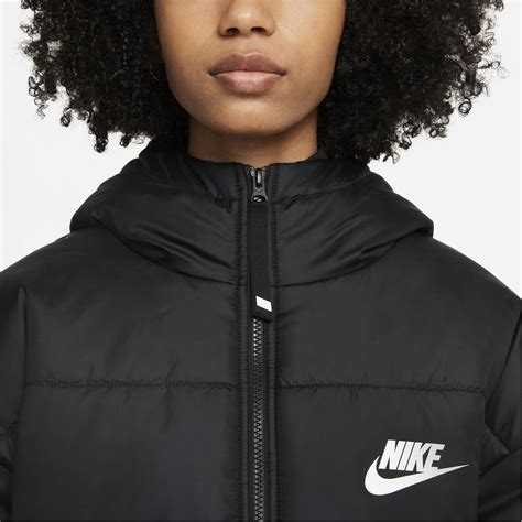 Women COAT | Nike Sportswear CLASSIC - Winter jacket - white/black/white - AI83600 Nike Sportswear white/black NI121U01P-A11 0 en-GB