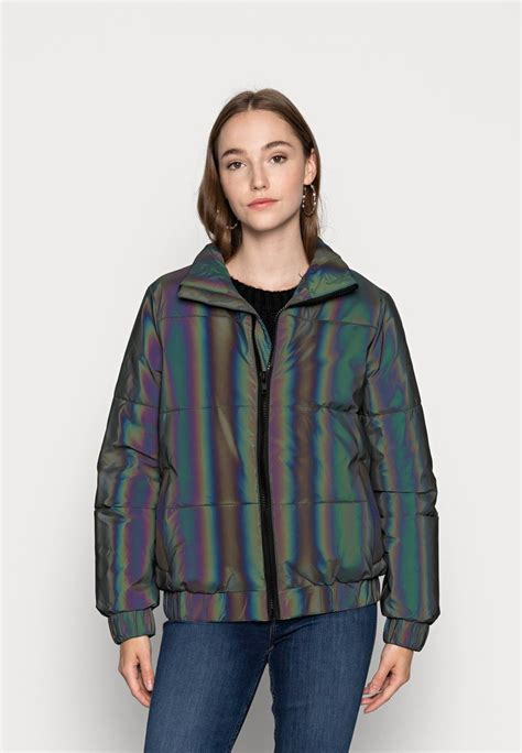 Women COAT | Urban Classics LADIES IRIDESCENT REFLECTIV PUFFER JACKET - Winter jacket - rainbow/darksilver/silver-coloured - LM29948 Urban Classics rainbow/darksilver UR621U00S-D11 0 en-GB