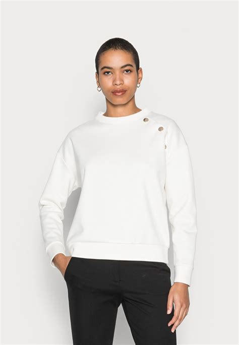 Women PULLOVER | Esprit SCUBA SWEATER - Sweatshirt - off white/off-white - SG37847 Esprit off white ES121J09X-A11 0 en-GB