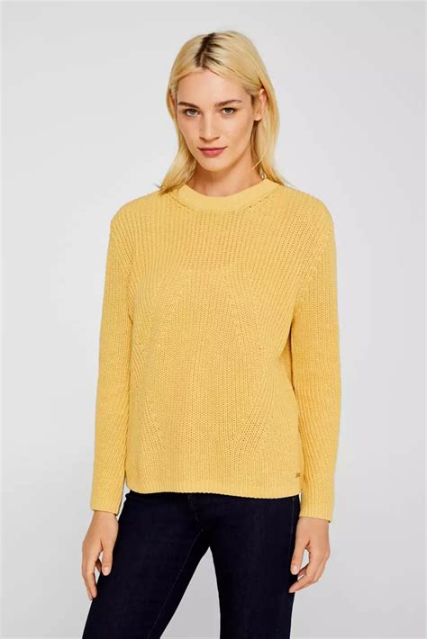 Women PULLOVER | Esprit Sweatshirt - pastel yellow/yellow - DA07994 Esprit pastel yellow ES121J0AW-E11 0 en-GB