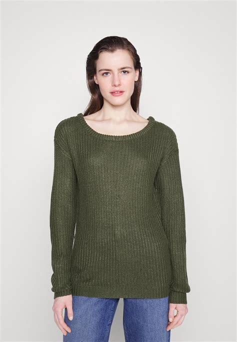 Women PULLOVER | Even&Odd Sweatshirt - dark green - GP27452 Even&Odd dark green EV421J0BA-M11 0 en-GB