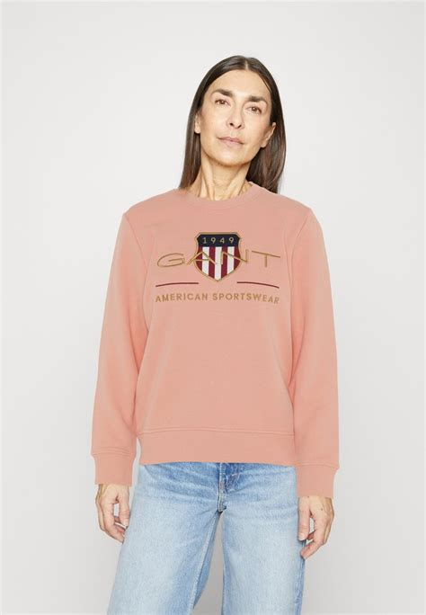 Women PULLOVER | GANT ARCHIVE SHIELD - Sweatshirt - sunset pink/red - NI16995 GANT sunset pink GA321J03E-G13 0 en-GB