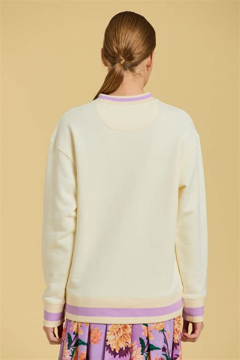 Women PULLOVER | GANT DAHILA PRINT C NECK - Sweatshirt - cream/off-white - MJ85406 GANT cream GA321J05J-A11 0 en-GB