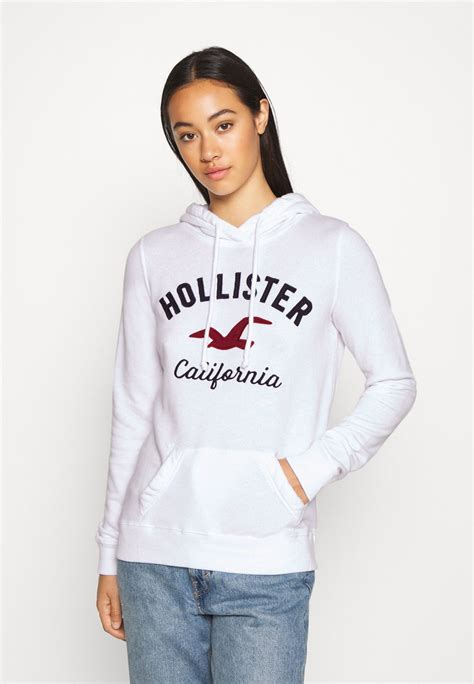 Women PULLOVER | Hollister Co. Sweatshirt - bright white/white - QO01232 Hollister Co. bright white H0421J05H-A11 0 en-GB