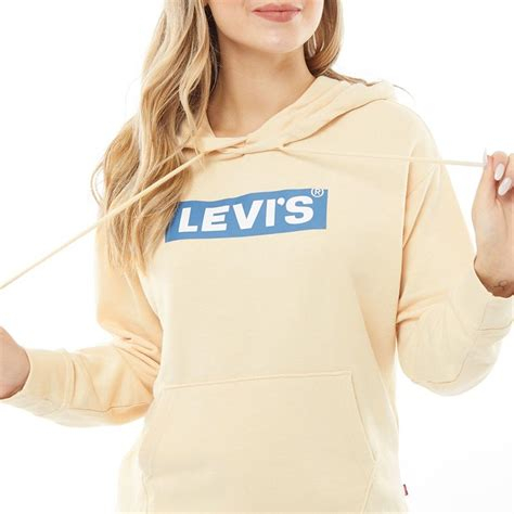 Women PULLOVER | Levi's® GRAPHIC STANDARD HOODIE - Hoodie -  baby shimmer white/white - HO57369 Levi's® baby shimmer white LE221J04P-A21 0 en-GB