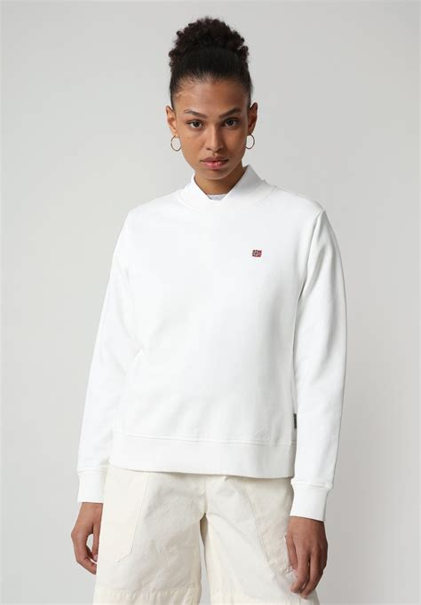 Women PULLOVER | Napapijri BALIS CREW - Sweatshirt - bright white/white - RJ08401 Napapijri bright white NA621J03O-A11 0 en-GB
