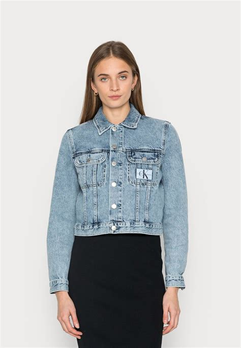 Women COAT | Calvin Klein Jeans CROPPED JACKET - Denim jacket - denim light/light-blue denim - TG75658 Calvin Klein Jeans denim light C1821G04D-K11 0 en-GB