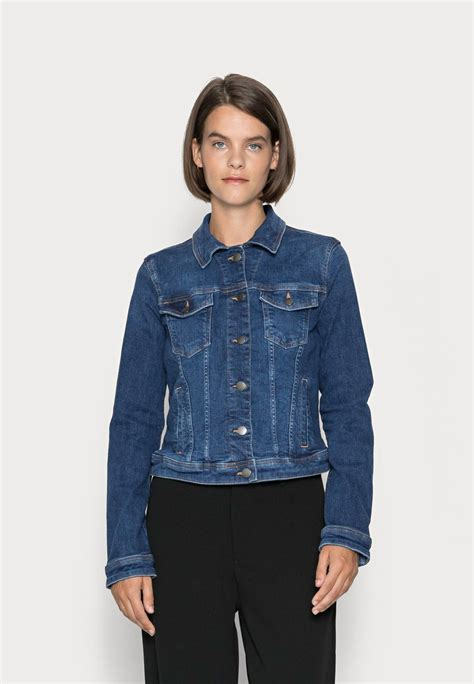 Women COAT | Esprit Denim jacket - blue medium washed/metallic blue - EE95496 Esprit blue medium washed ES121G0DH-K11 0 en-GB