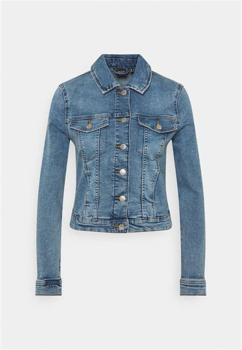 Women COAT | Vero Moda VMTINE SLIM JACKET - Denim jacket - medium blue denim/blue denim - GL00113 Vero Moda medium blue denim VE121G0Z3-K11 0 en-GB