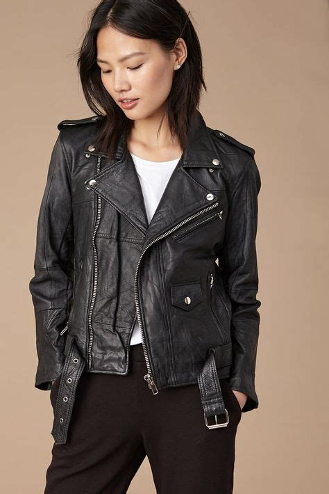 Women COAT | Deadwood CLASSIC BIKER - Leather jacket - black - IK18773 Deadwood black D0U21U00Z-Q11 0 en-GB