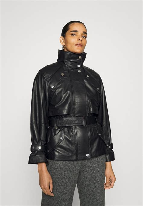 Women COAT | DRYKORN KENSAL - Leather jacket - schwarz/black - HE98286 DRYKORN schwarz DR221U031-Q11 0 en-GB