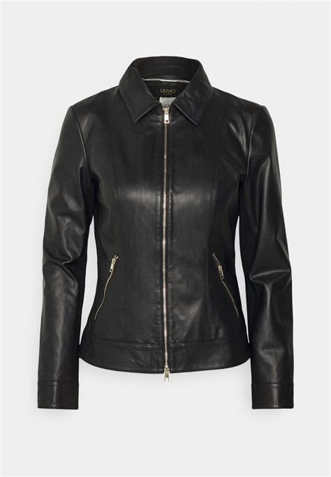 Women COAT | LIU JO GIACCA ZIPPATA - Leather jacket - nero/black - JN62281 LIU JO nero LI621U01B-Q11 0 en-GB
