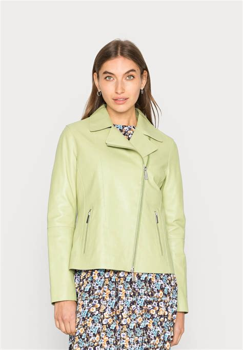 Women COAT | Oakwood FLASH - Leather jacket - light green - TX55596 Oakwood light green OA121U09P-M11 0 en-GB