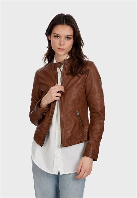 Women COAT | Oakwood KARINE - Leather jacket - cognac - XT67124 Oakwood cognac OA121U09Y-O11 0 en-GB