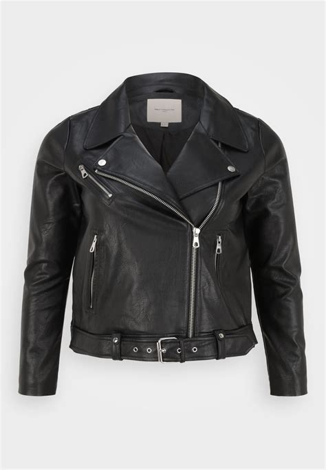 Women COAT | ONLY Carmakoma CARVERA - Faux leather jacket - black - WK51390 ONLY Carmakoma black ONA21G02F-Q11 0 en-GB