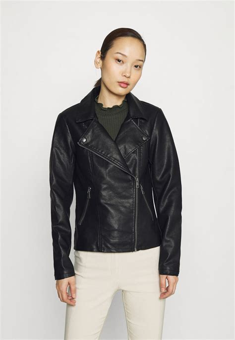 Women COAT | ONLY Tall ONLMELISA BIKER - Faux leather jacket - black - XX94851 ONLY Tall black OND21G03N-Q11 0 en-GB