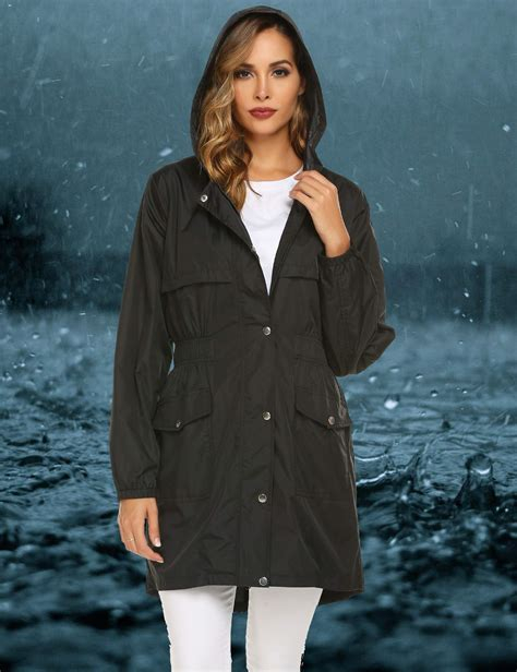 Women COAT | Rains LONGER JACKET UNISEX - Waterproof jacket - echoes/dark blue - OL64233 Rains echoes RI021002L-K11 0 en-GB