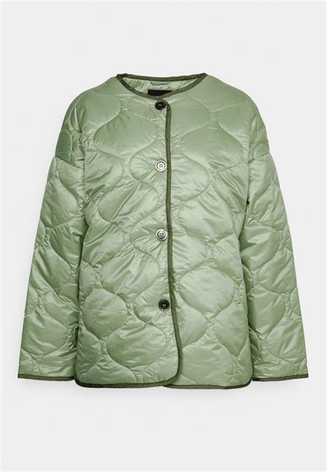 Women COAT | Lindex JACKET EMMA QUILT - Light jacket - dusty green/mint - LO61664 Lindex dusty green L2E21G00T-M11 0 en-GB