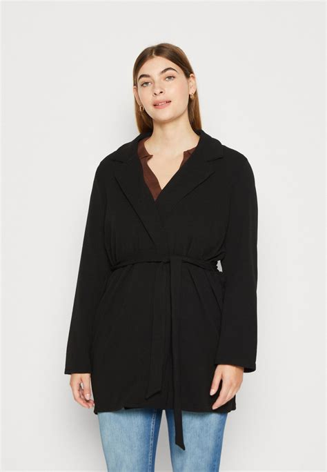 Women COAT | Pieces Curve COATIGAN - Summer jacket - black - FK88335 Pieces Curve black PIU21G00B-Q11 0 en-GB