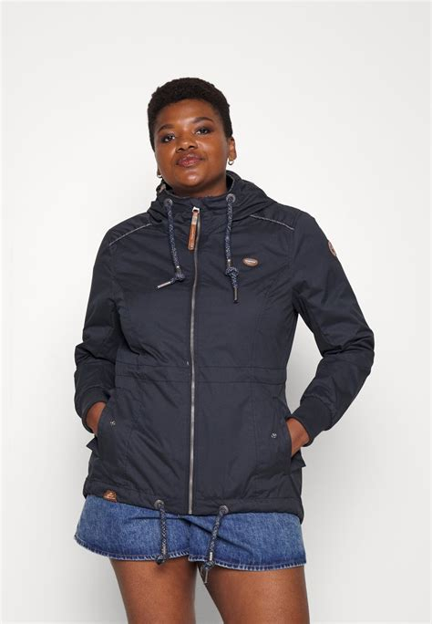 Women COAT | Ragwear Plus DANKA - Summer jacket - navy/dark blue - BQ75958 Ragwear Plus navy RAC21G00F-K12 0 en-GB