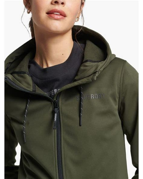 Women COAT | Superdry CODE TECK SOFTSHELL - Summer jacket - dark moss/dark green - BW70005 Superdry dark moss SU221G0GX-M11 0 en-GB