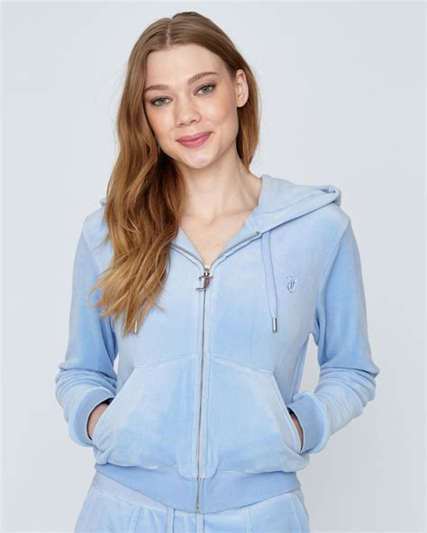 Women CARDIGAN | Juicy Couture HOODIE - Zip-up sweatshirt - baja blue/blue - IN88515 Juicy Couture baja blue JU721J040-K11 0 en-GB