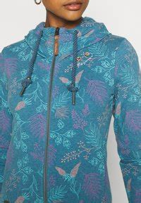 Women PULLOVER | Ragwear PAYA FLOWERS - Zip-up sweatshirt - blue/dark blue - YE75456 Ragwear blue R5921J0AB-K11 0 en-GB