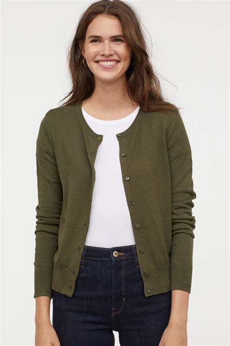 Women CARDIGAN | Esprit Collection Cardigan - khaki green/mottled green - CX95167 Esprit Collection khaki green ES421I0O0-M11 0 en-GB
