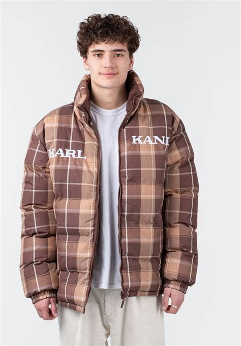 Women COAT | Karl Kani RETRO REVERSIBLE PUFFER JACKET - Winter jacket - taupe/brown - WF88953 Karl Kani taupe KK121U00Y-O11 0 en-GB