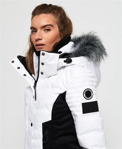 Women COAT | Superdry CODE - Down jacket - optic/white - RU95608 Superdry optic SU221U0D0-A11 0 en-GB